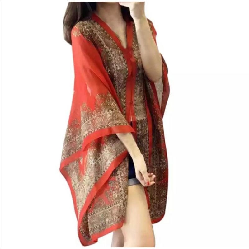 Scarf outer / selendang Viral TIK-TOK / Selendang import / outer scarf /Syal pantai / scarf /scarf Pantai-3