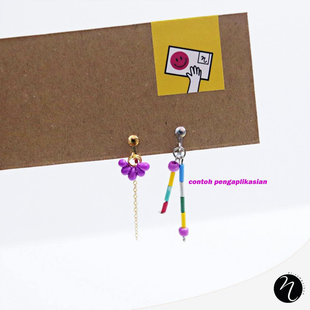 DIY Anting Klip Tanpa Tindik / Anting Jepit / Klip Anting dengan Cincin Gantung