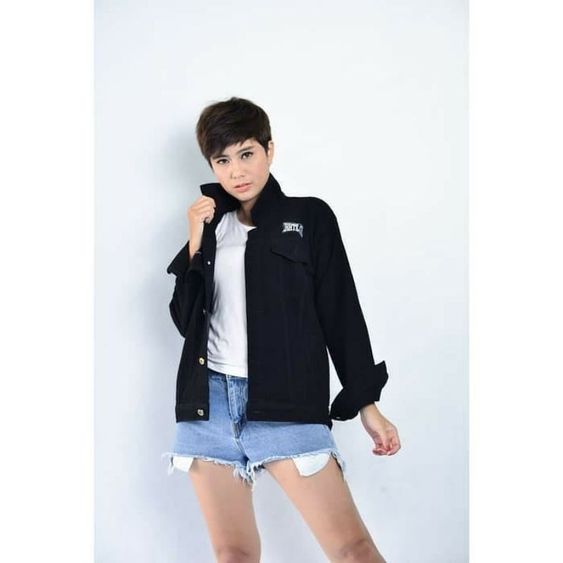 JAKET JEANS MOTIF GAMBAR + BORDIR
