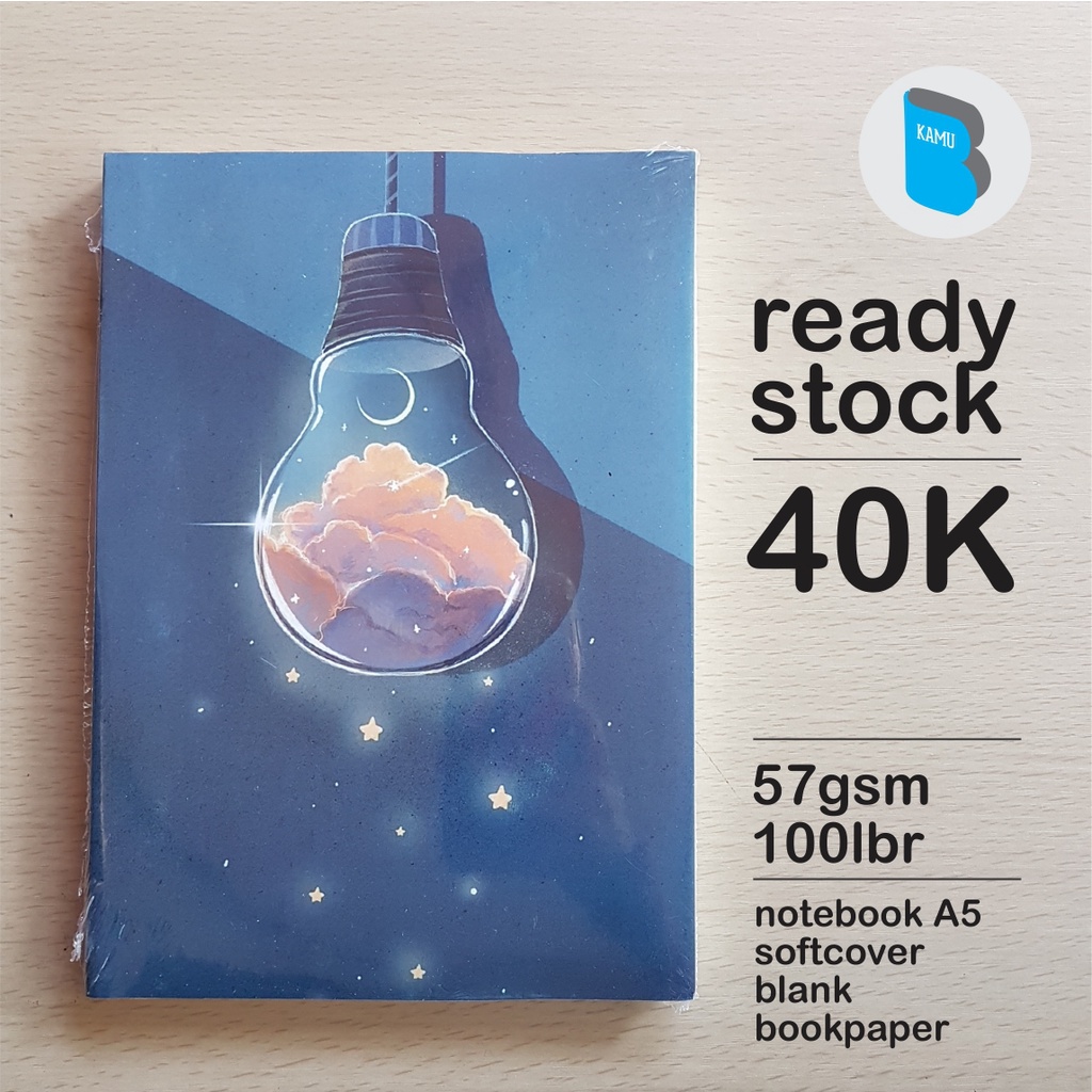 

[57/72/90 gsm] A5 Notebook Buku Catatan Diary Jurnal Bookpaper - Sky Night Lamp
