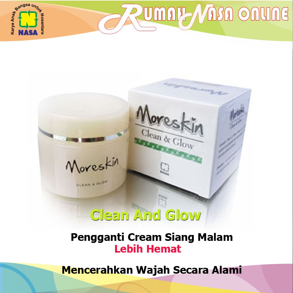 Promo Moreskin Clean and glow Original NASA Shopee Indonesia