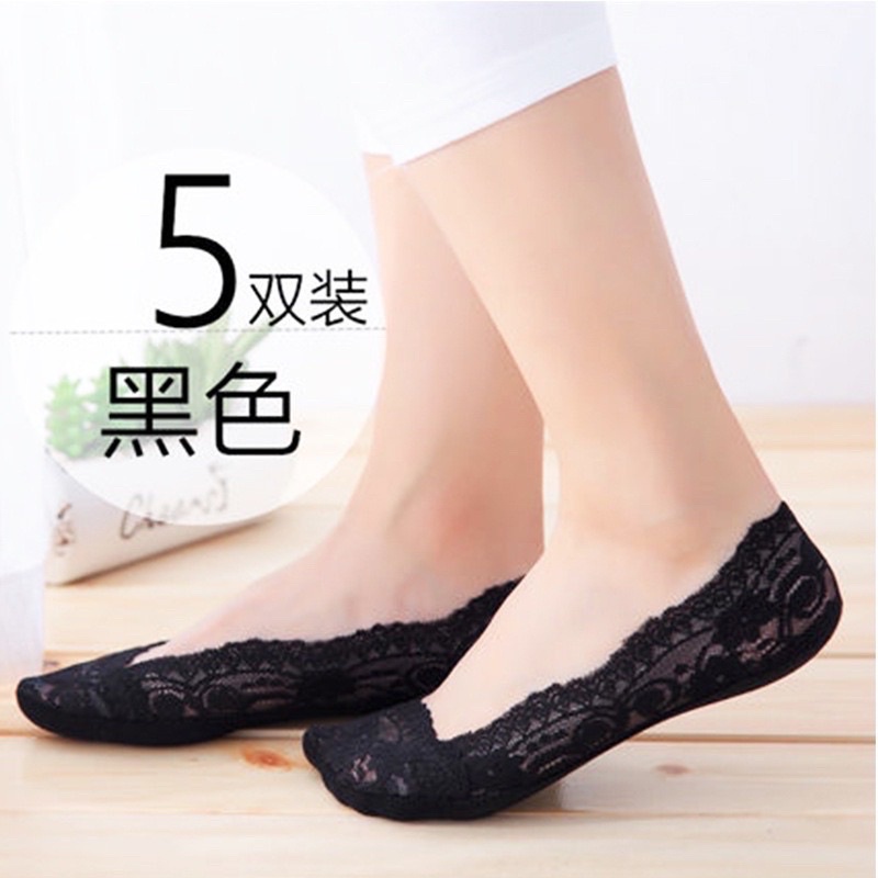 Kaos Kaki Flat Shoes Renda | Kaos Kaki Flat Brukat Lace