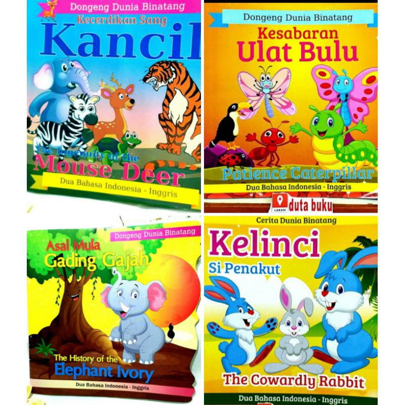 Jual Buku Ulat Bulu ( Cerita Anak Dunia Hewan ) Bergambar Bilingual
