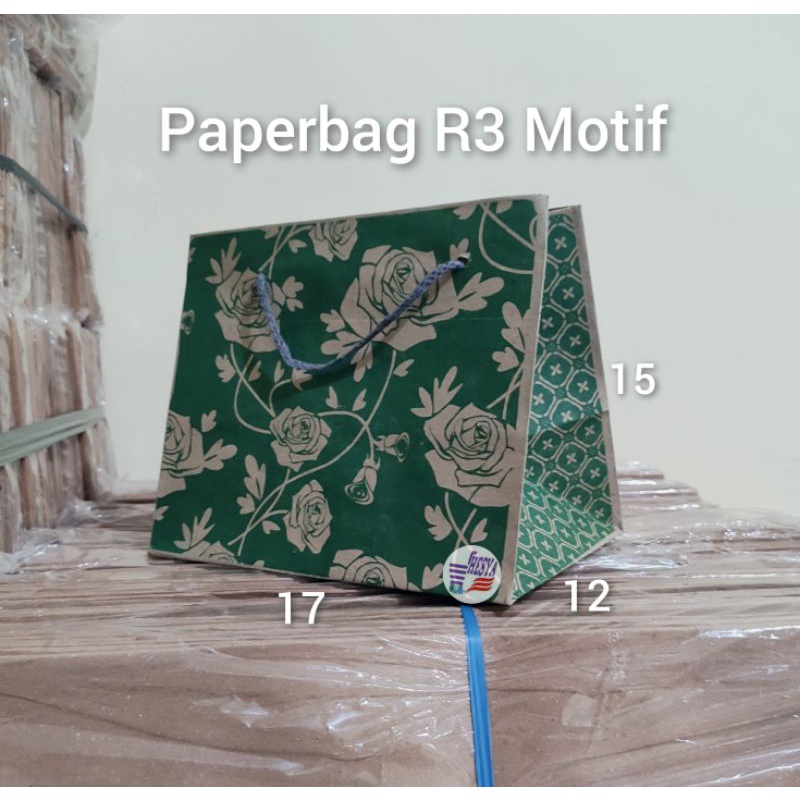 

Paper bag R3 motif (17x12x15)
