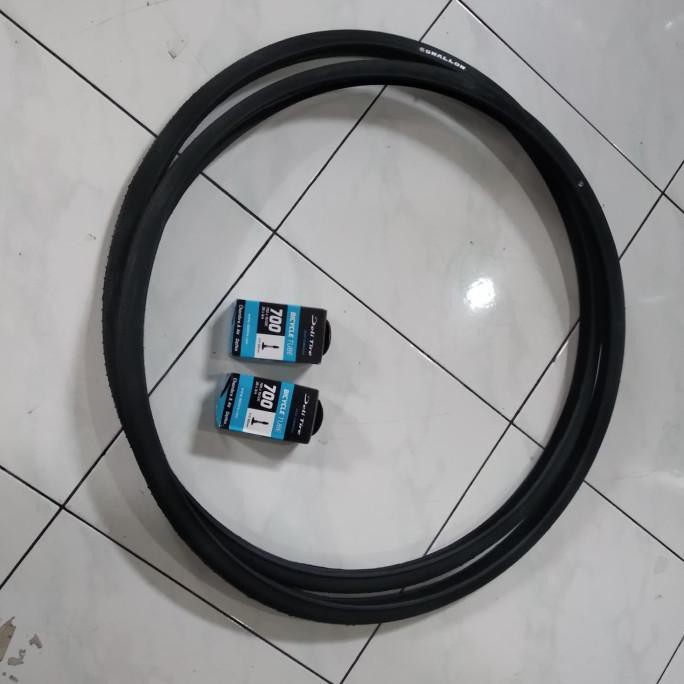 2 Set 700 X 23C Ban Luar Dalam Swallow Deli Sepeda Fixi 23 Fixie C700