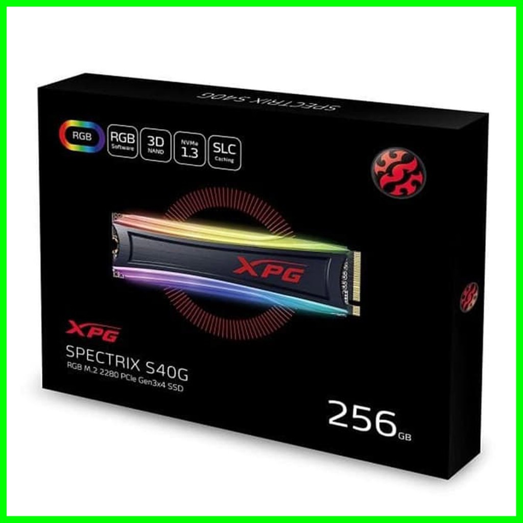 SSD ADATA XPG Spectrix RGB S40G 256GB M.2 2280 PCIE NVMe