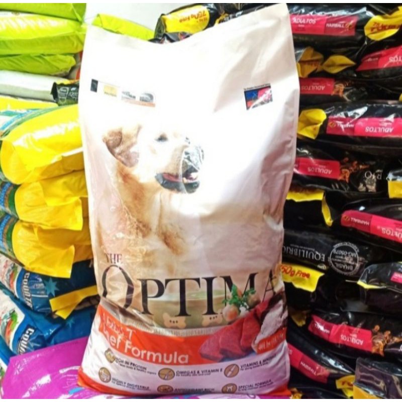 Dog Food Optima Dog adult beef 18kg Makanan Anjing Khusus Gojek