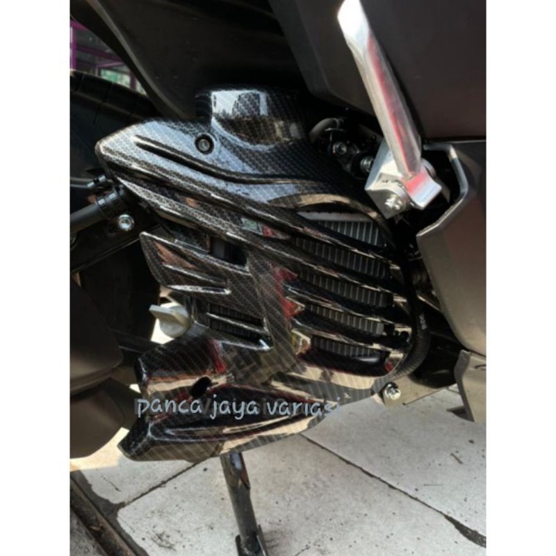 Cover Tutup Radiator Nmax New 2020 Carbon MHR / Tutup Radiator Nmax Aksesoris Nmax Vaiasi Nmax 2020