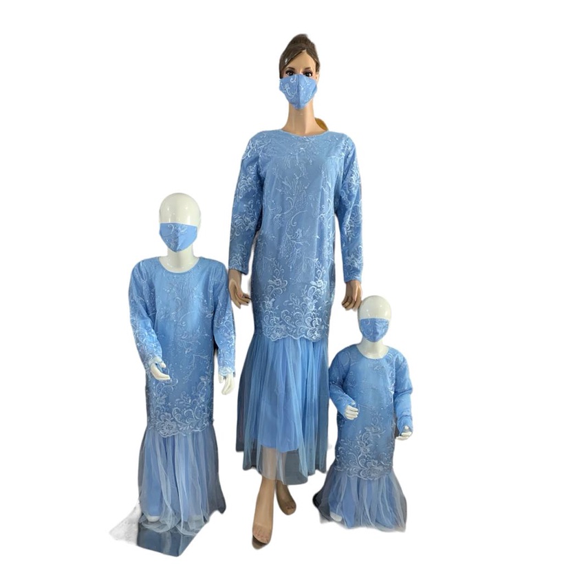 GAMIS TUTU COUPLE ANAK ANAK TILE MUTIARA /MAXI TILE MUTIARA / GAMIS TUTU TILE MUTIARA TUTU MODEL DUYUNG / GAMIS PESTA