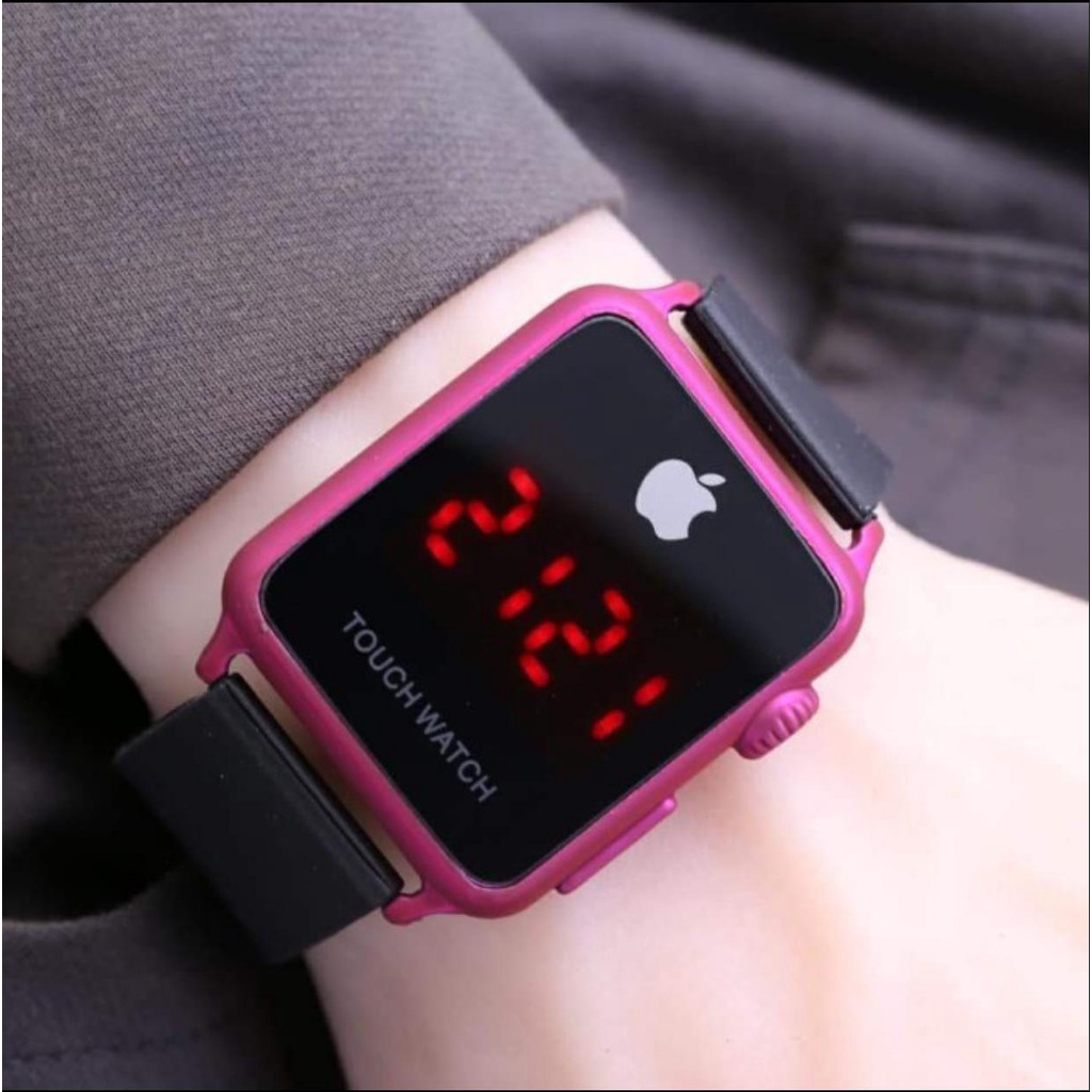 PA JAM TANGAN  WATCH  RUBBER IMPORT TOUCH SCREEN LED LCD CASE WARNA AP015