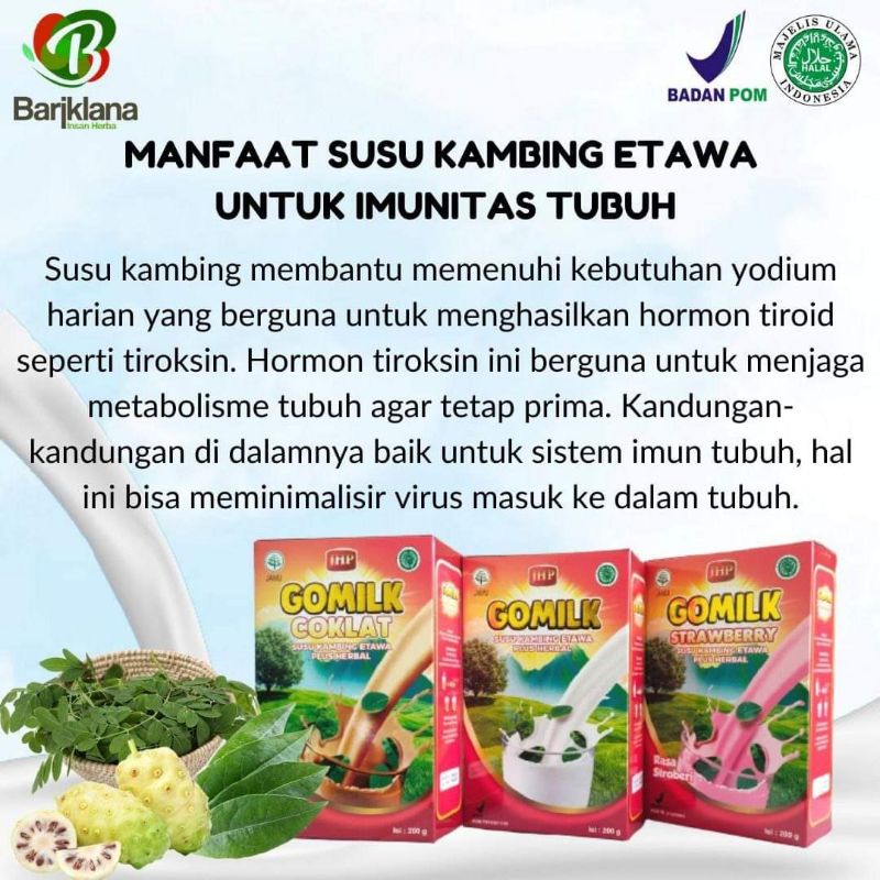 

GOMILK / SUSU GOMILK /SUSU KAMBING ETAWA / SUSU KAMBING GOMILK