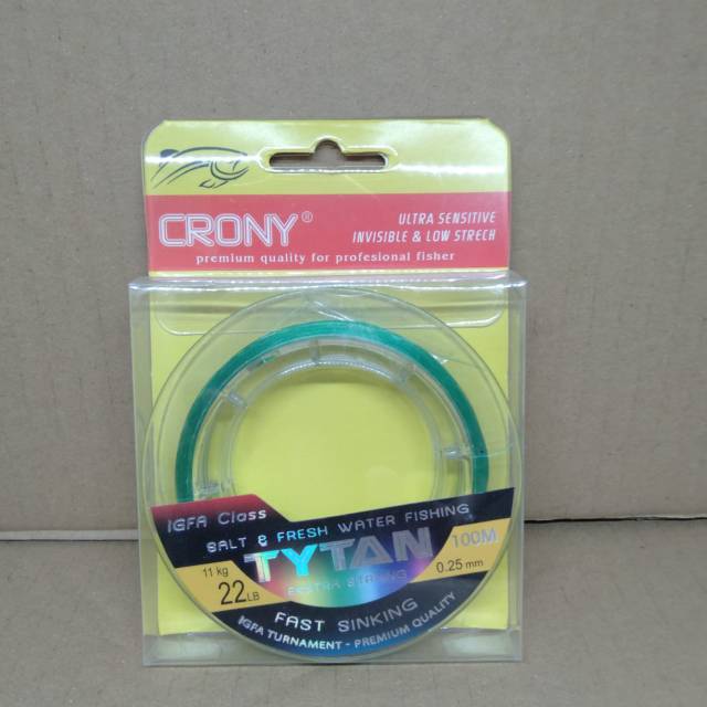 Senar crony tytan 100m igfa class 22lb-11kg-0.25mm