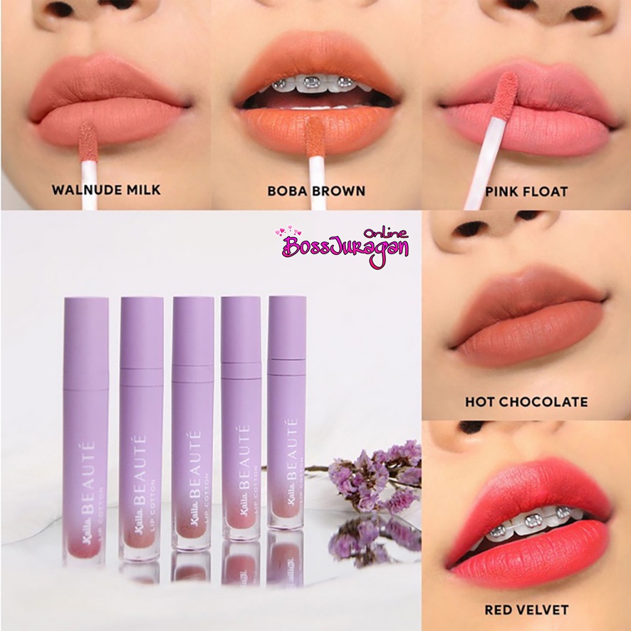 (BOSS) KAILA BEAUTE LIP COTTON - LIP CREAM LIPSTICK 3.8 GR