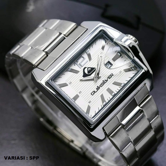 JAM TANGAN PRIA PREMIUM QS SQUARE RANTAI ( 4 WARNNA) // QS015