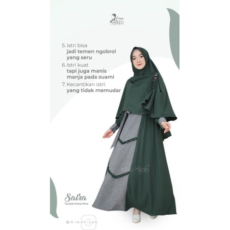 Saira Set gamis Alwa hijab original Alwa hijab gamis syarii muslimah