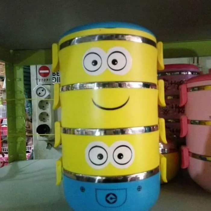 rantang makanan stenlis tahan panas rantang karakter 4susun