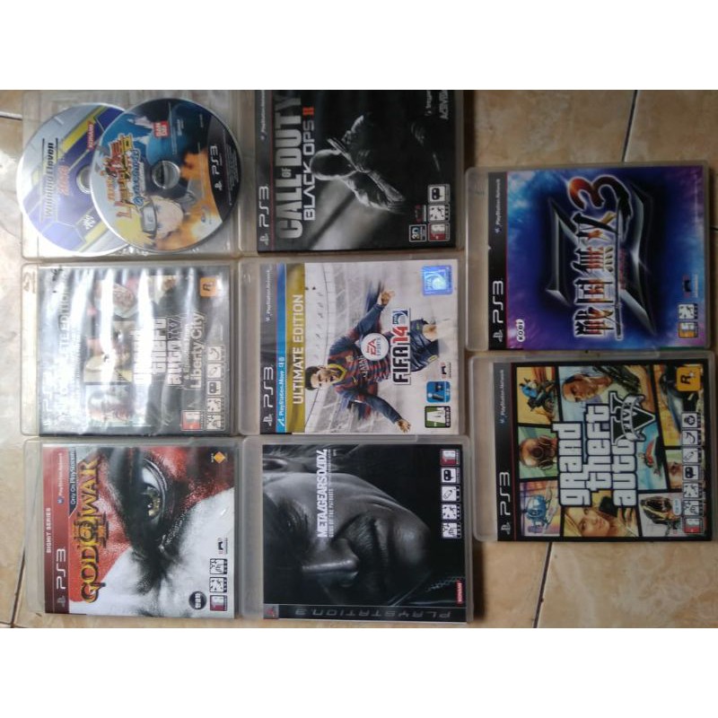 Kaset BD Ps3 MGS, GTA V & COD