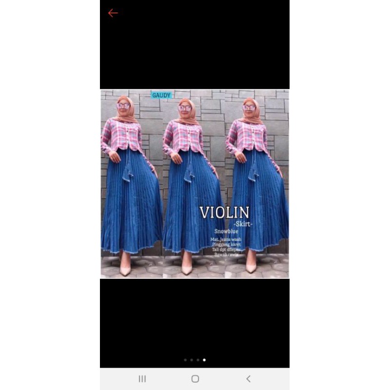 ROK JEANS PLISKET // ROK JEANS WANITA SKIRT