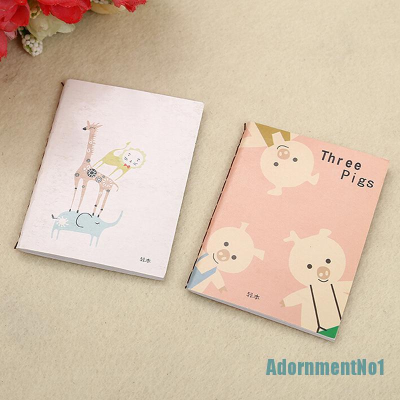 (AdornmentNo1) 1pc Buku Notebook / Catatan / Jurnal / Diary Mini Motif Kartun Lucu