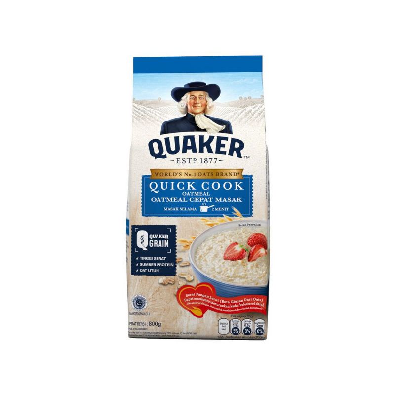 

QUAKER OATMEAL QUICK COOK 800GR