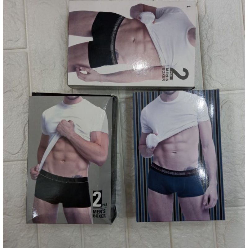 HUGO SELECTION || BOXER HUGO SELECTION ASLI ORIGINAL || CD BOXER HUGO  ORI || CELANA DALAM BOXER SEG