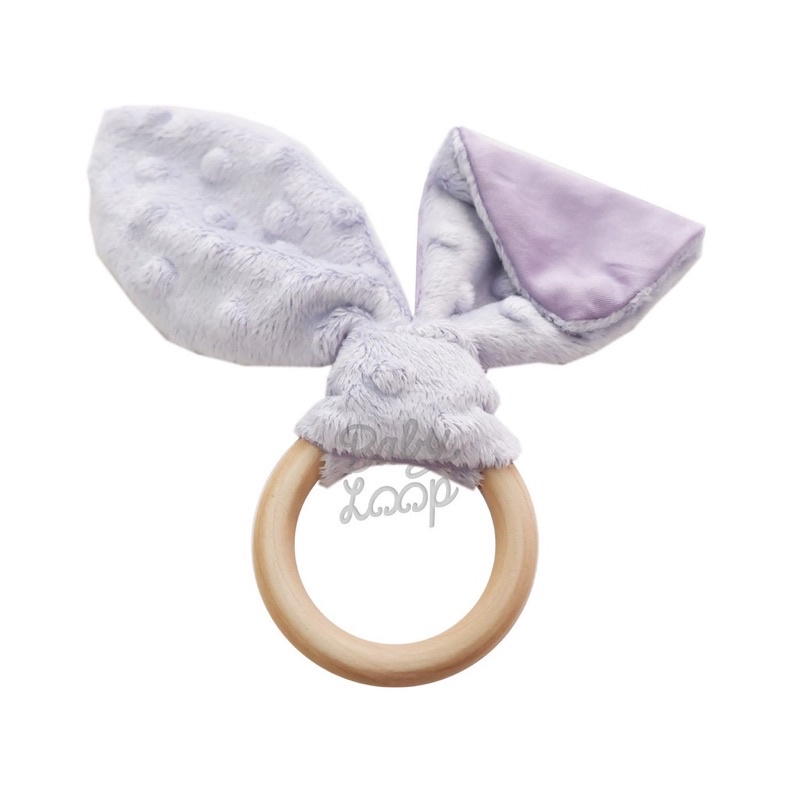 baby loop bunny wooden teether