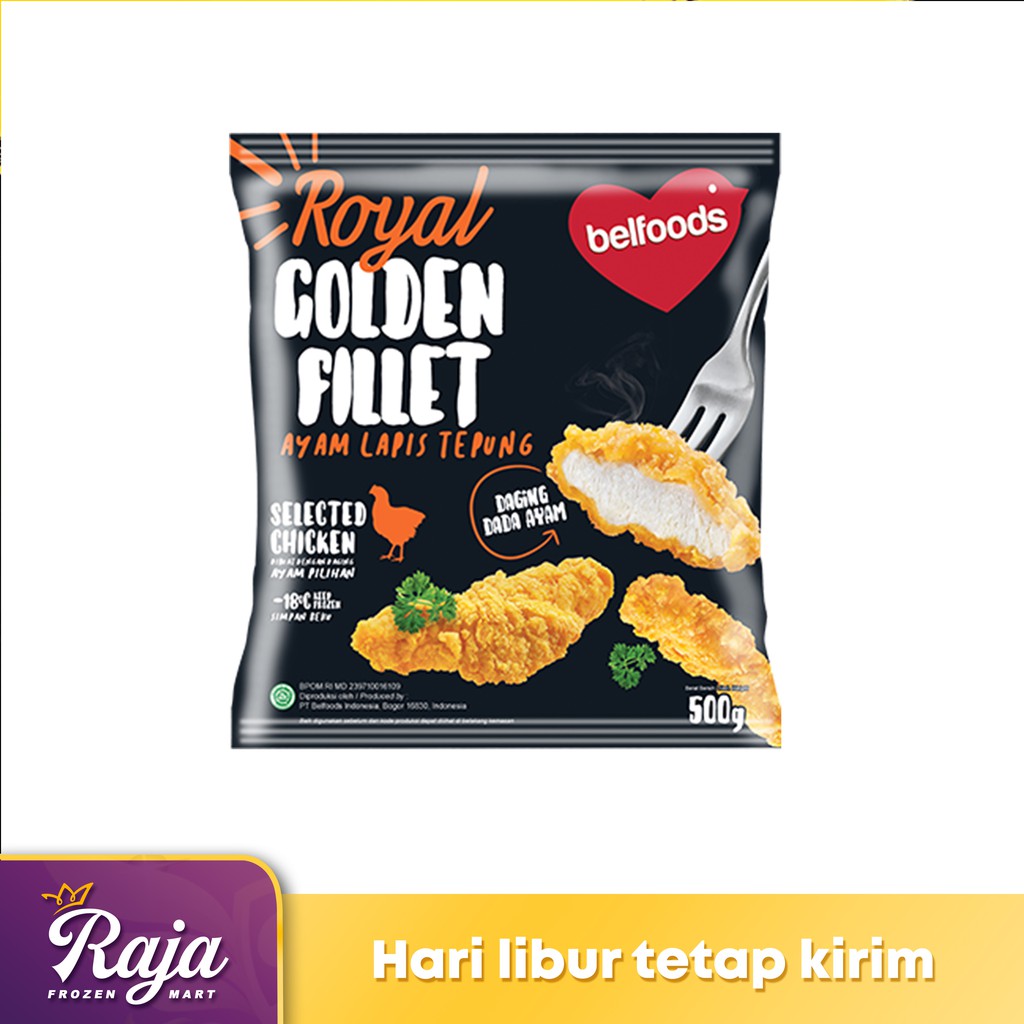 

Belfoods Royal Golden Fillet 250gr / Makanan Beku / Frozen Food / Ayam Fillet / Kentang Beku