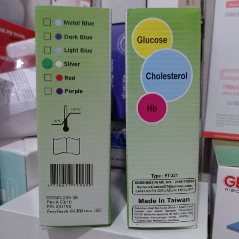 Alat Easy Touch Gchb / Tes Gula Darah, Kolesterol, Hemoglobin