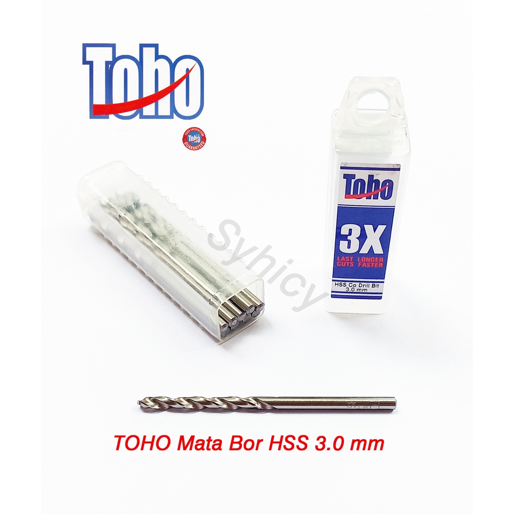 Mata Bor HSS 3 mm TOHO per pcs