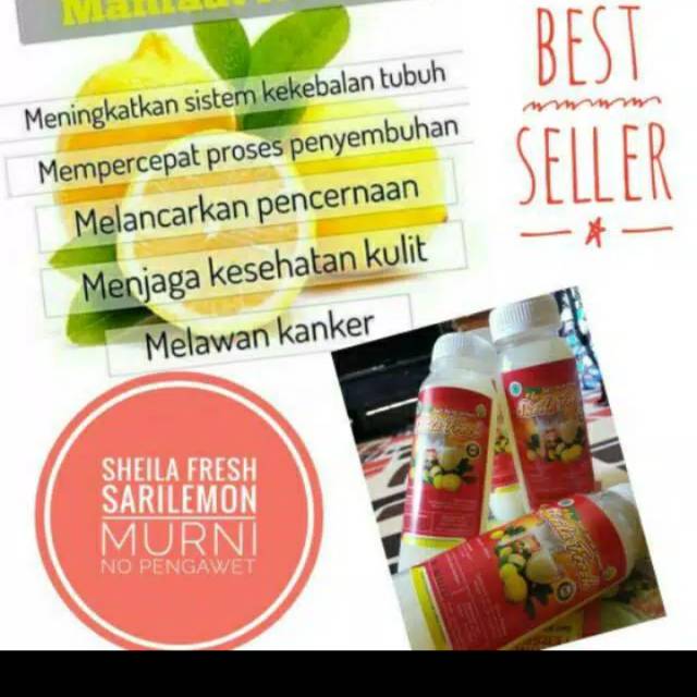 

Sari lemon sheila fresh ukuran 250ML (packing dengan wrap babble + dus)