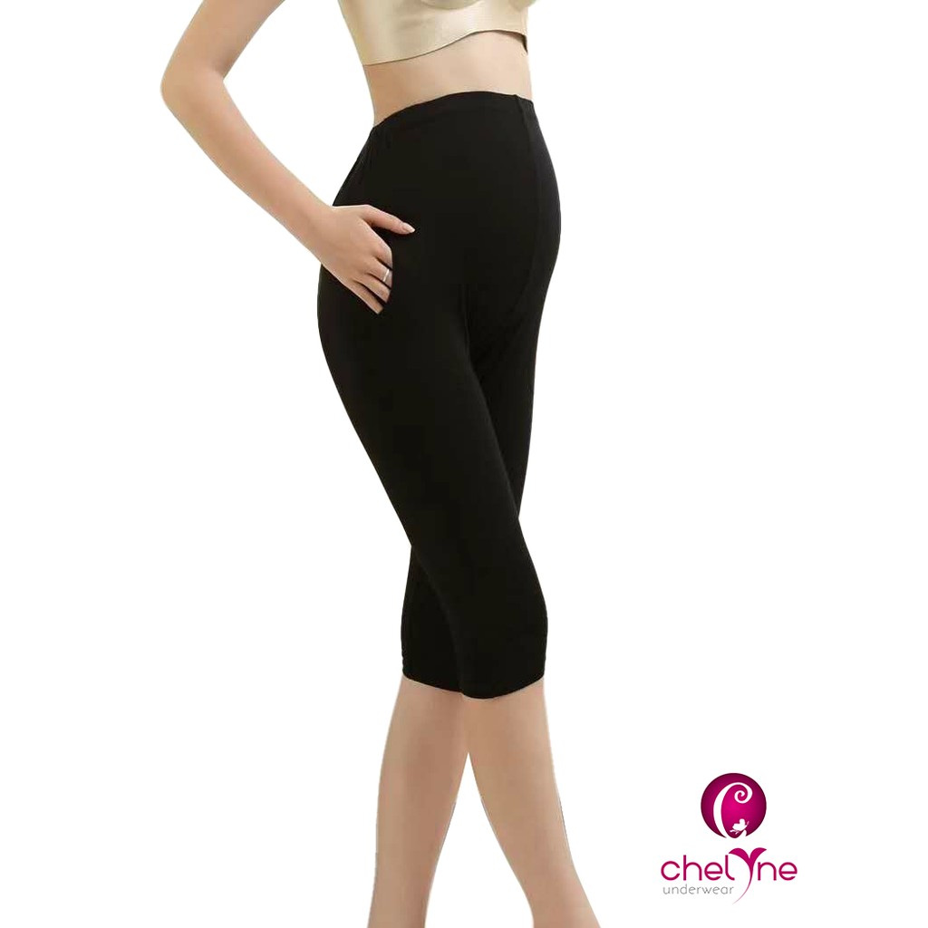 

Chelyne Legging Hamil 3/4 Highwaist H337 Knee Length Maternity Legging