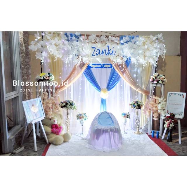 FREE ONGKIR AREA TERTENTU Backdrop Tasyakuran Aqiqah