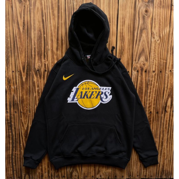 SWEATER HOODIE JUMPER LA LAKERS HITAM PRIA WANITA PREMIUM QUALITY