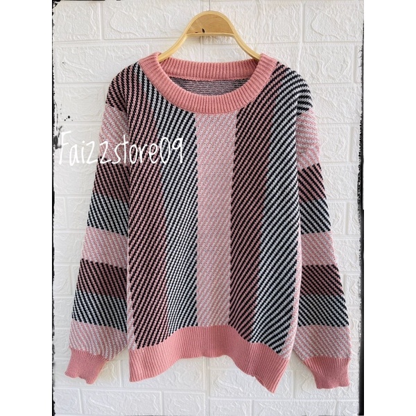 CORA KNITS SWEATER RAJUT OVERSIZE PREMIUM
