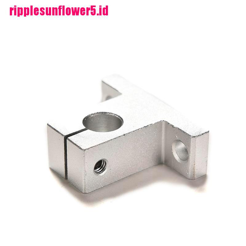 2pcs SK10 Bearing Linear Rail Shaft Guide Support 10mm Bahan Aluminum