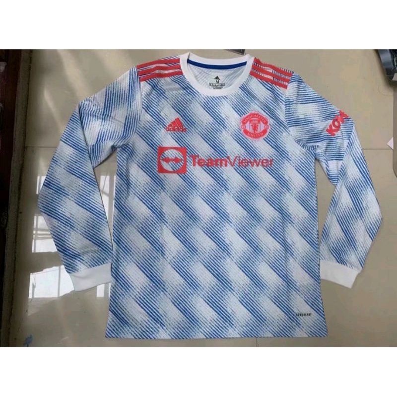 Jersey Bola MU Manchester United LS Lengan Panjang Away 2022 Grade Ori Official