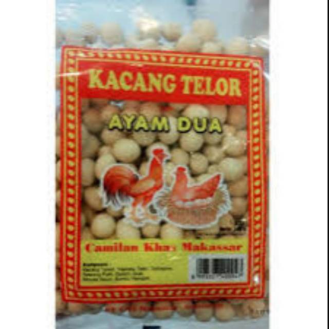 

Kacang Telor Cap Ayam Dua 225 Gram Camilan Khas Makassar