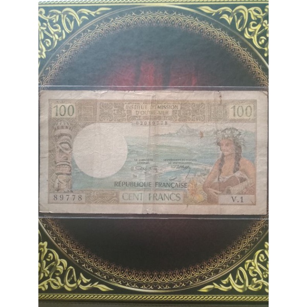 Noumea Nouvelles Caledonia 100 franc 1971 fine