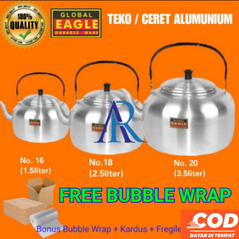 TEKO COR EAGLE / TEKO CERET EAGLE / TEKO ALUMINIUM GLOBAL EAGLE / BONUS BUBBLE WRAP