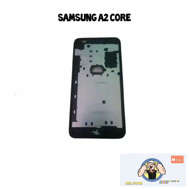 FRAME MIDDLE TULANG TENGAH TATAKAN DUDUKAN LCD SAMSUNG A2 CORE ORI
