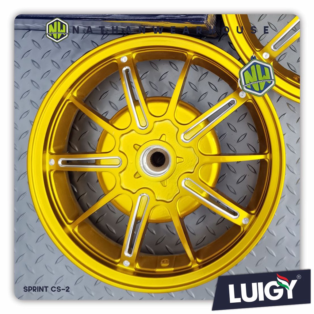 Velg LUIGY Model Marus Forged Vespa Sprint Primavera Gold