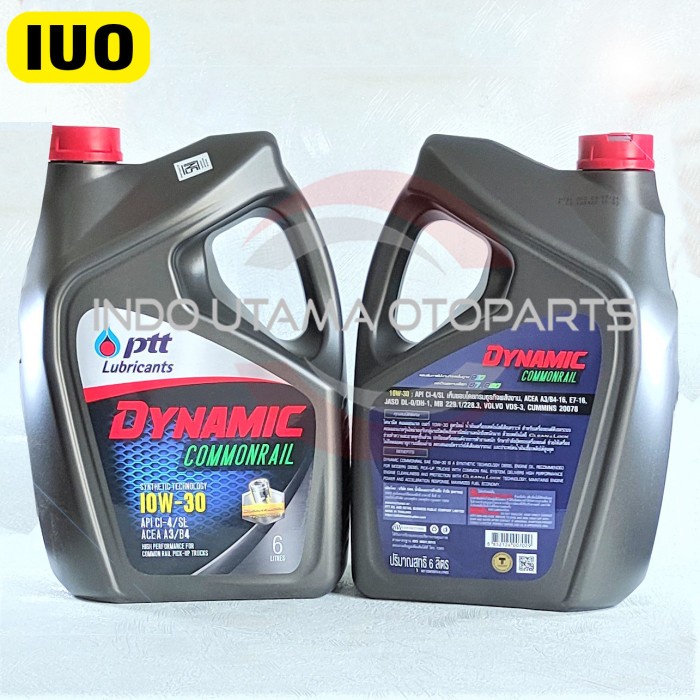 Oli Diesel 10W30 PTT Lubricants Dynamic Commonrail Synthetic 6L