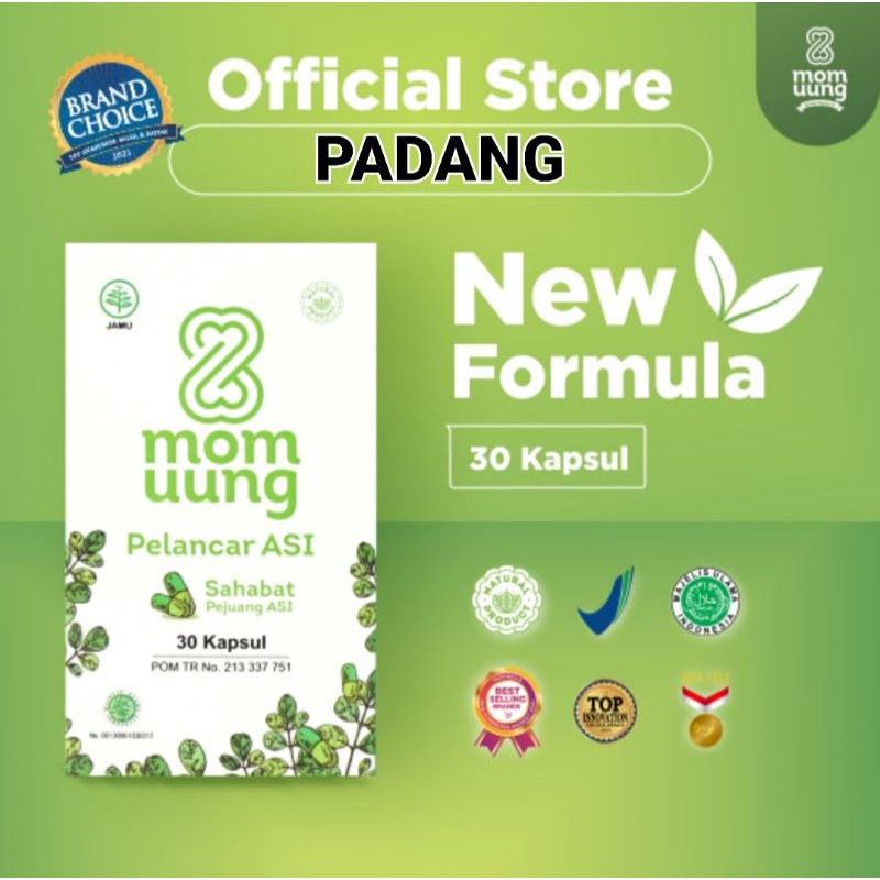 Mom Uung Asi booster 30 kapsul &amp; 60 kapsul / Pelancar asi natural