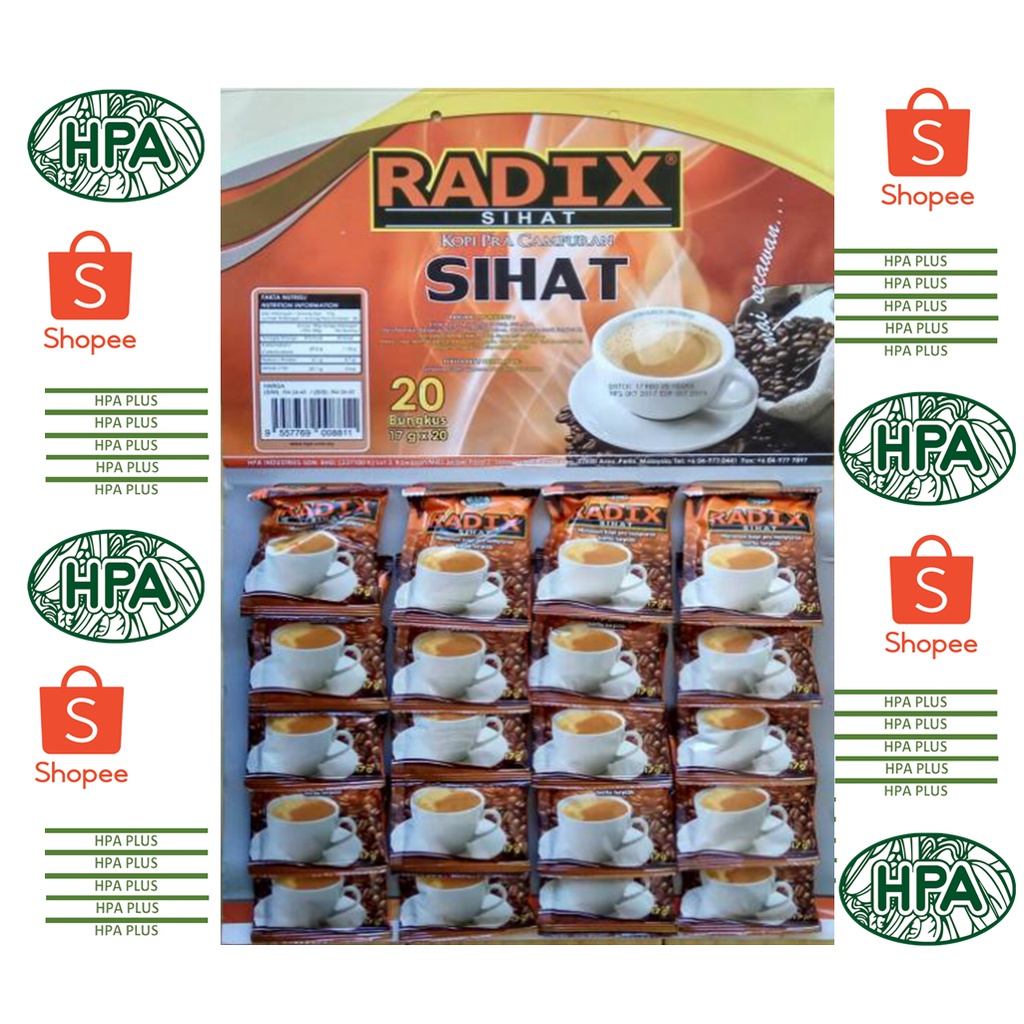 

Radix Sihat HPA Malaysia isi 20 Sachet Import 100% dijamin Ori