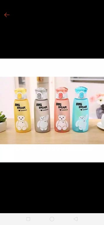 Theona.tata Botol Minum Karakter Big Bear 500ml