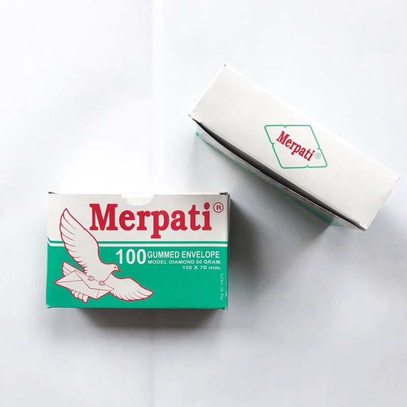 (1 Pack) Amplop Merpati Visit Hijau 60 Gram