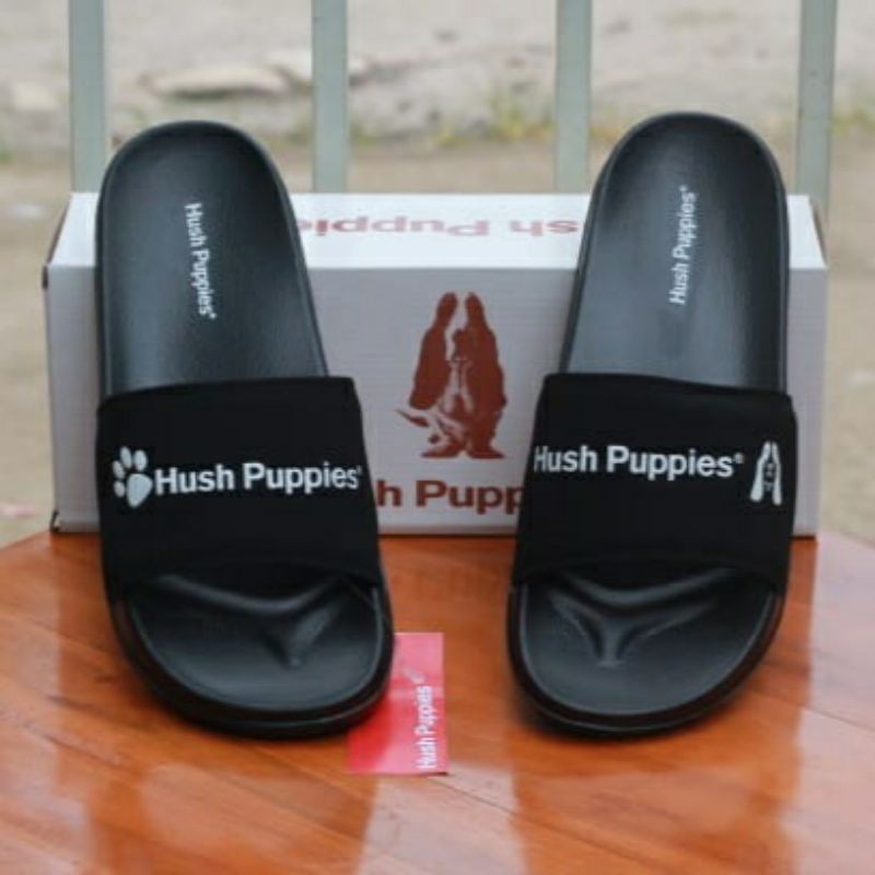 SENDAL HUSH PUPPIES VARSITY BLACK WHITE