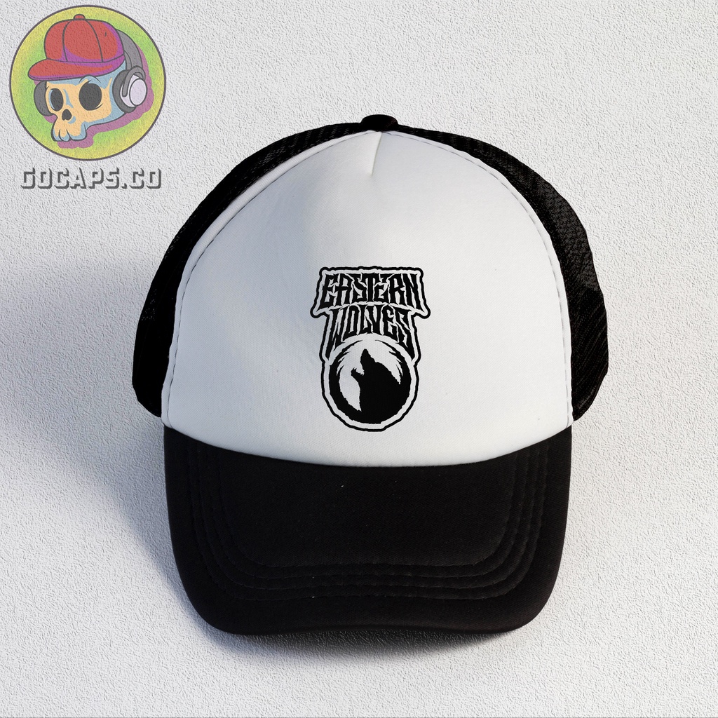 Eastern Wolves | Trucker Hat | Topi Pria | Trucker | Baseball | Brand | Topi Jaring | Gocaps