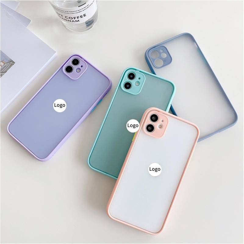 Case Matte Warna Kontras Cover iPhone 14 13 Pro Max Plus 14