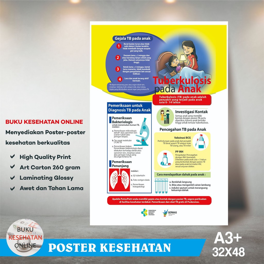 

Poster Kesehatan - TUBERKULOSIS PADA ANAK - LAMINATING GLOSSY